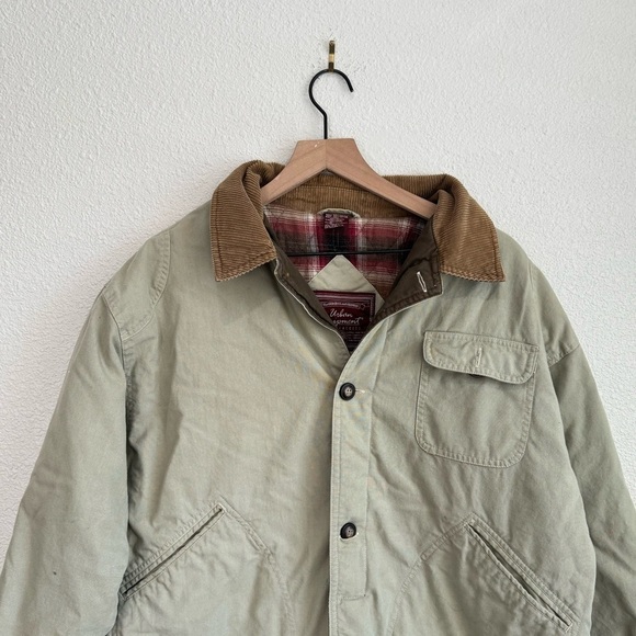 VTG Urban Equipment Mens Medium Field Barn Jacket Corduroy Collar Buttoned 90's - Picture 2 of 15